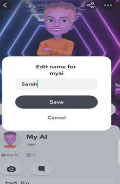 Setting up a name for My AI