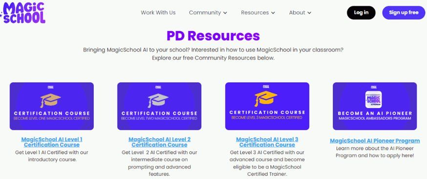 Magic School PD Resources