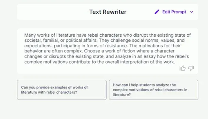 AI Magic tool rewrites text to shorten it