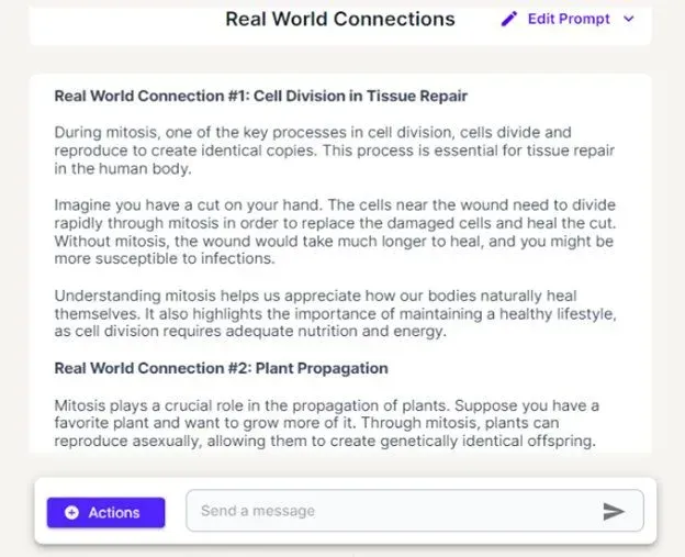 Mitosis-related real-world examples by AI Magic tool