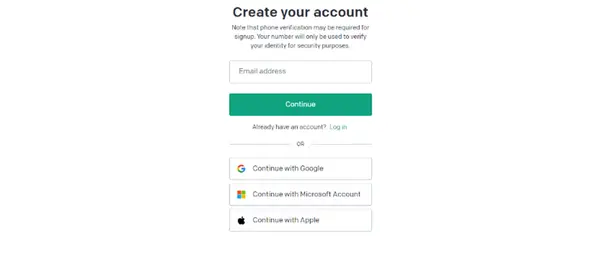 Creating an OpenAI Account