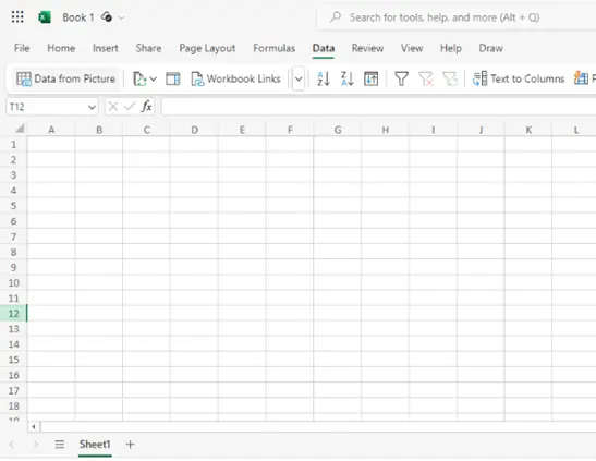 Data from Picture feature in Excel