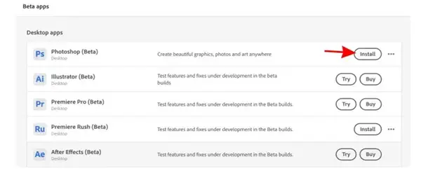 Install Photoshop Beta