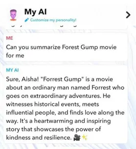 My AI summarizing a movie