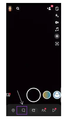 Snapchat’s chat button