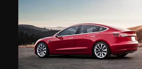 Tesla Model 3 self-driven autonomous car