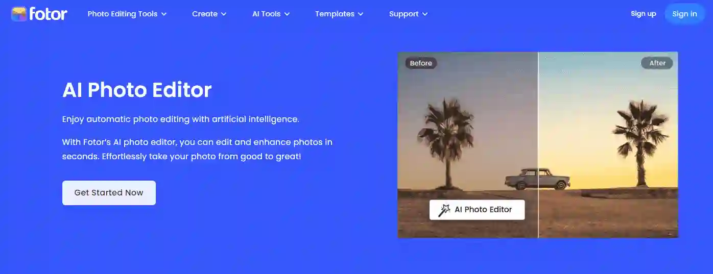  Fotor AI Photo Editor