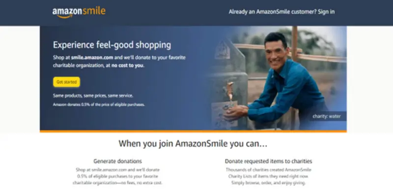 Activate an Account on AmazonSmile