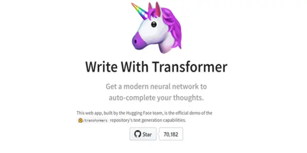 Write With Transformer