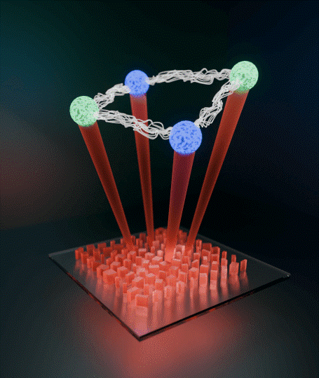 Metasurface Quantum Graphs